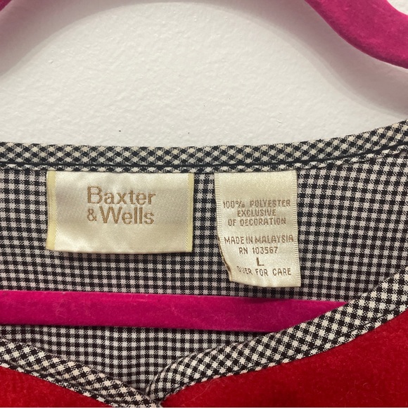 Vintage Christmas Ugly Sweater L Women’s button up Cardigan Fleece Red - Picture 7 of 7